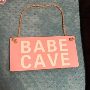 “BABE CAVE” wall decor